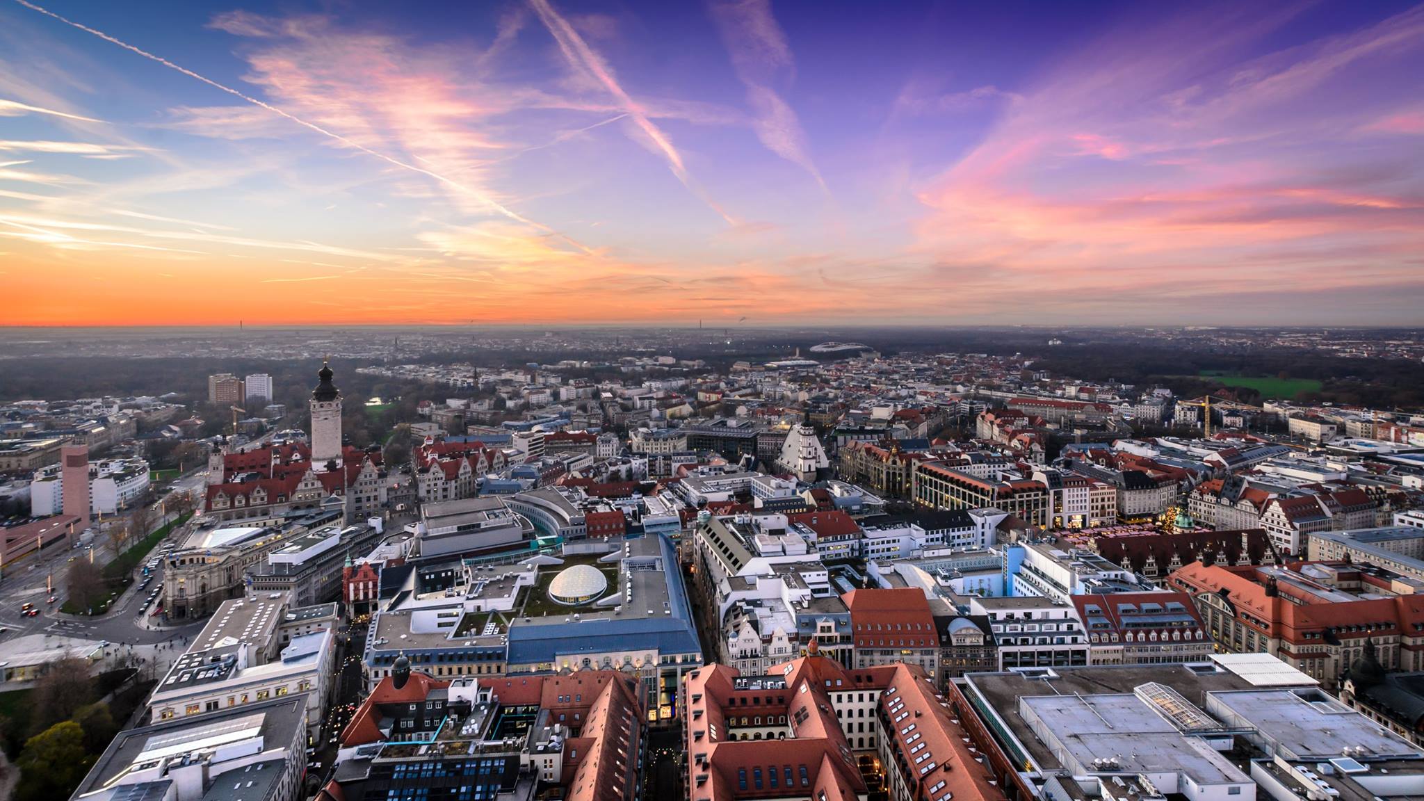 Leipzig germany. Лейпциг Германия. Лейпциг панорама. Лейпциг центр. Немецкий город Лейпциг.